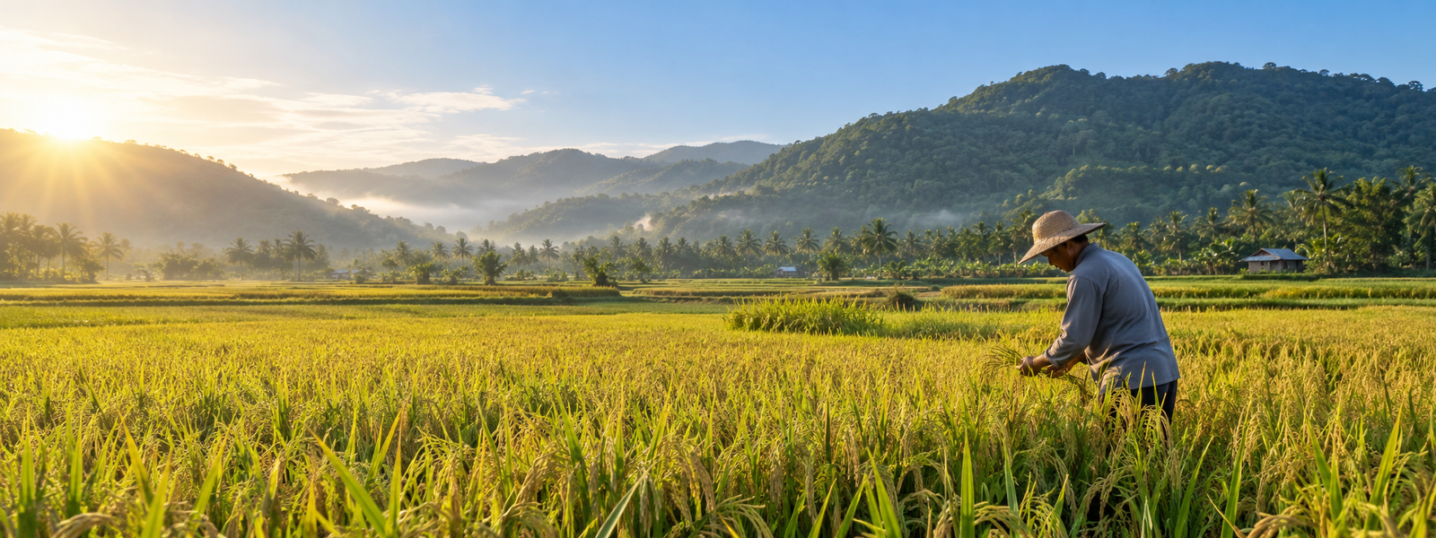 Sunrise Rice Field